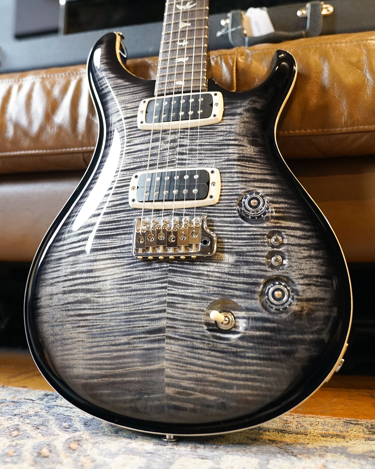PRS Custom 24-08, Pattern Thin - Charcoal Burst