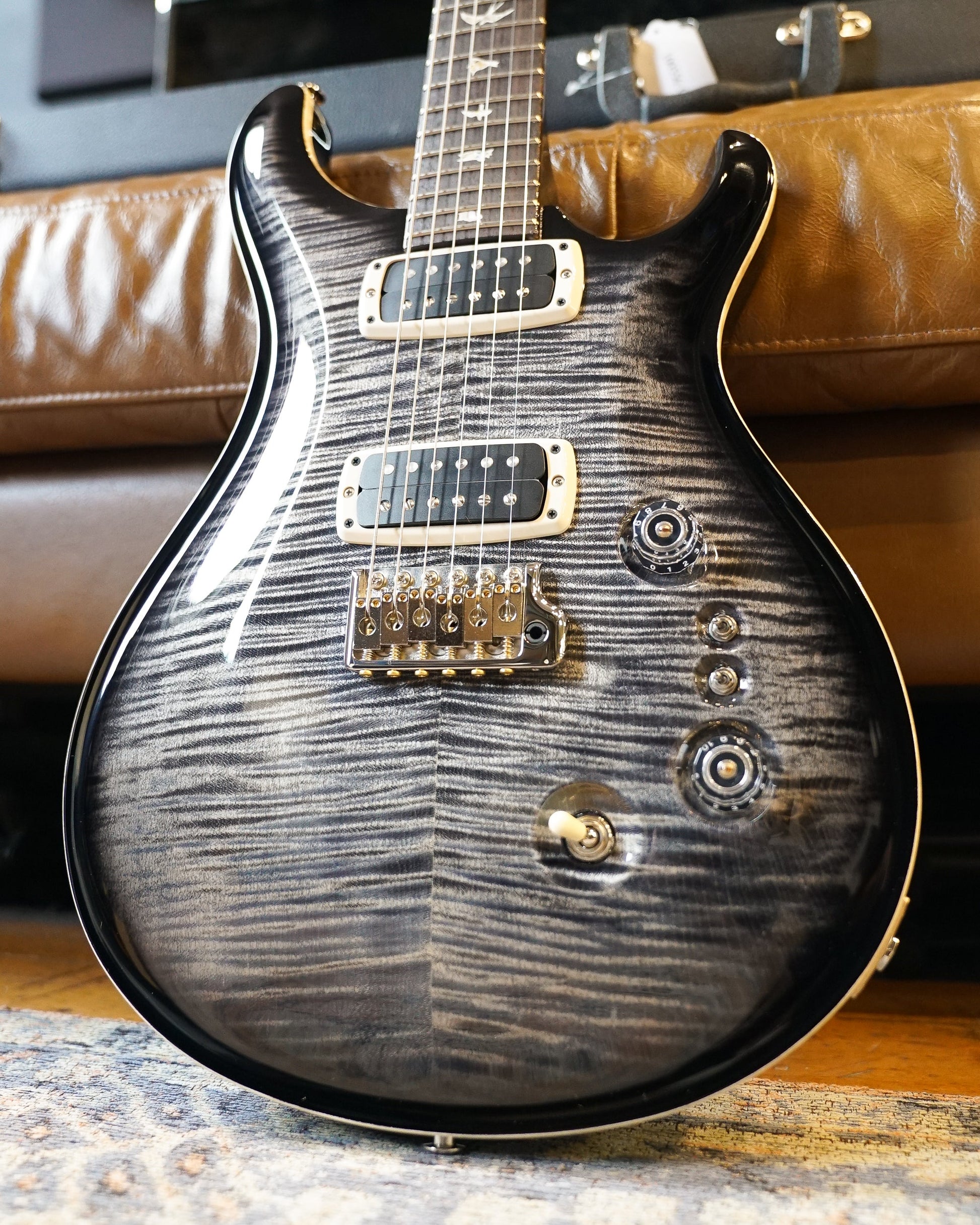 PRS Custom 24-08, Pattern Thin - Charcoal Burst