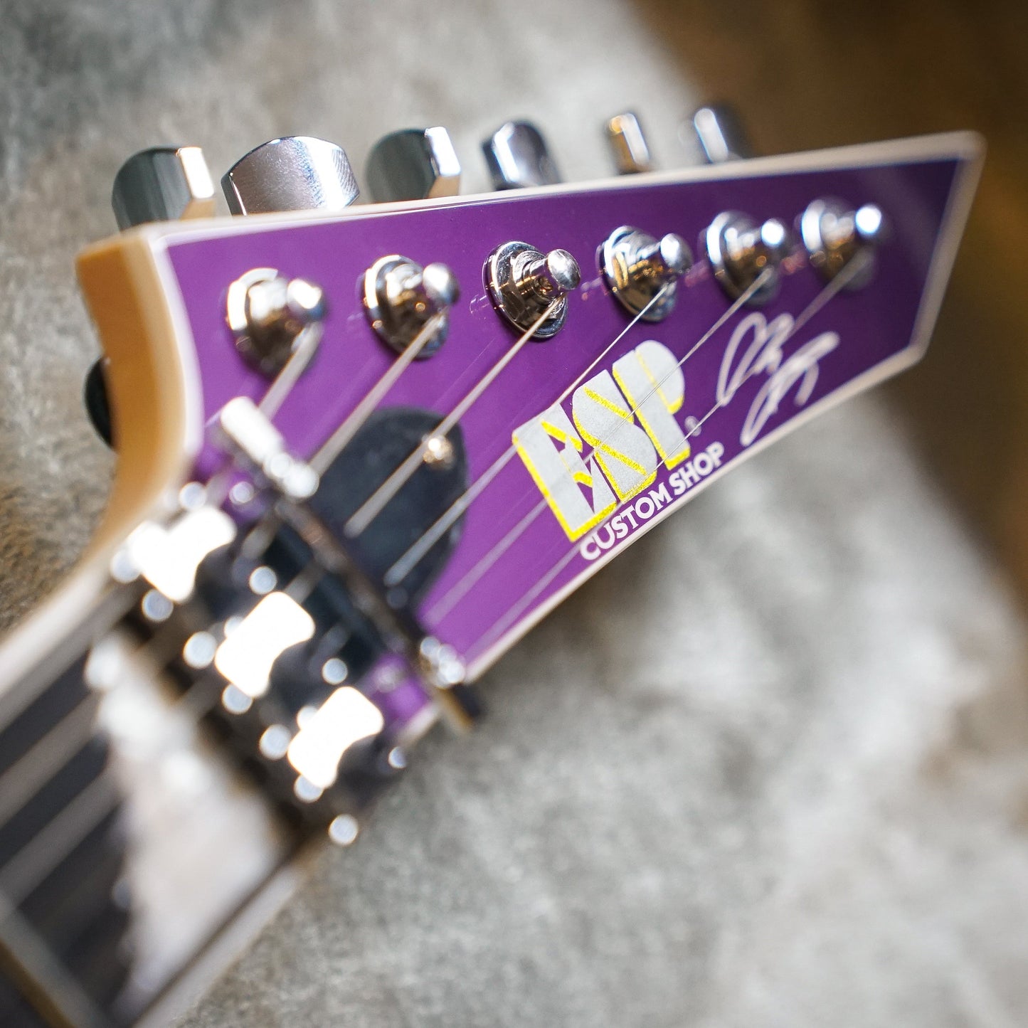 ESP Custom Shop Alexi Laiho Hexed - Purple w/ White Pinstripes