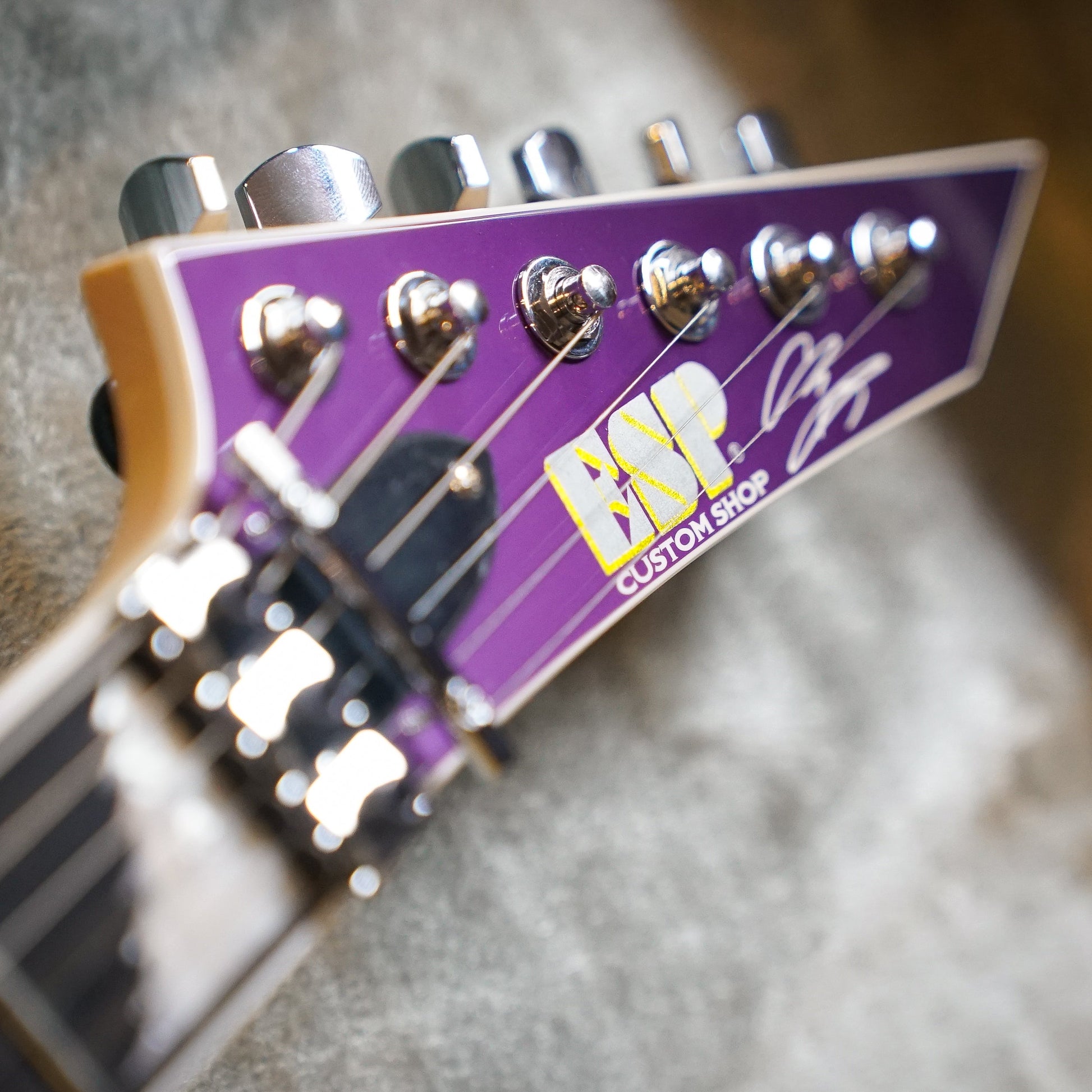 ESP Custom Shop Alexi Laiho Hexed - Purple w/ White Pinstripes