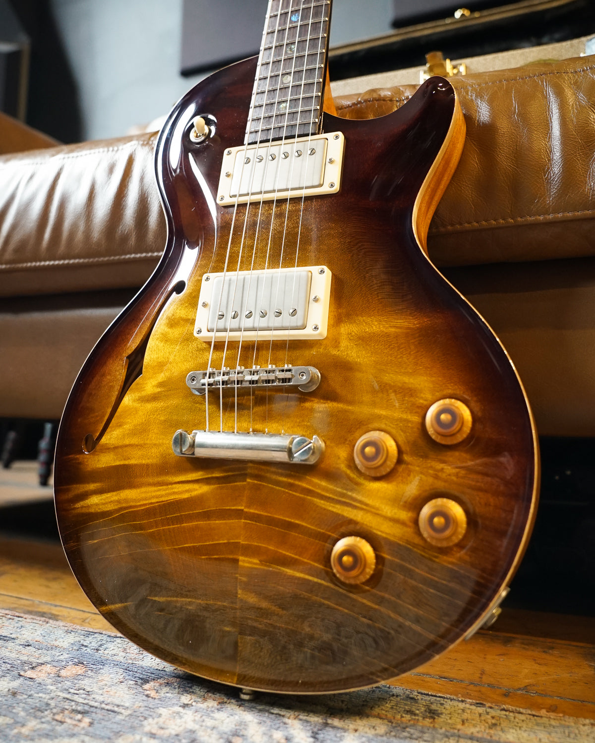 Nik Huber Orca - Semi-Hollow w/ F-Hole Upgrade, Custom Colour