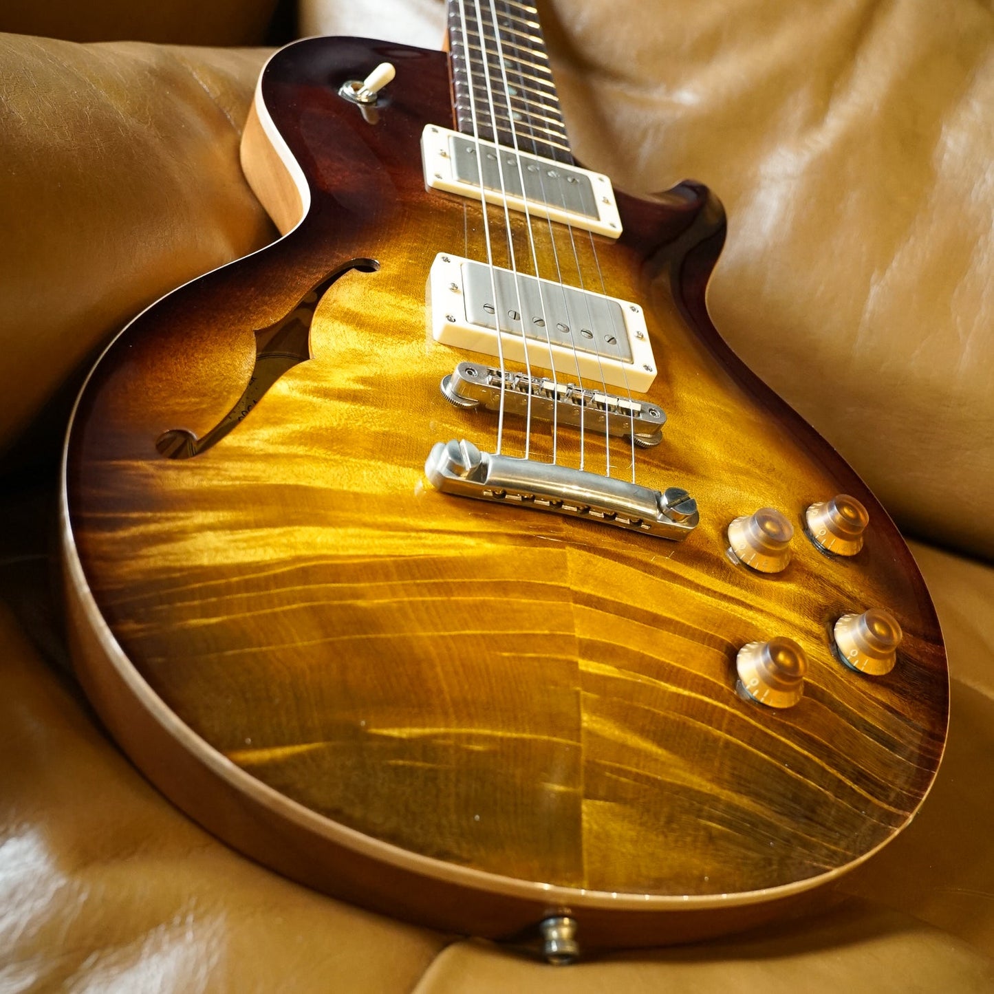 Nik Huber Orca - Semi-Hollow w/ F-Hole Upgrade, Custom Colour