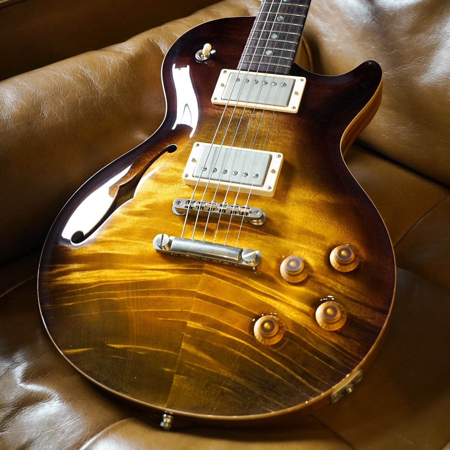 Nik Huber Orca - Semi-Hollow w/ F-Hole Upgrade, Custom Colour