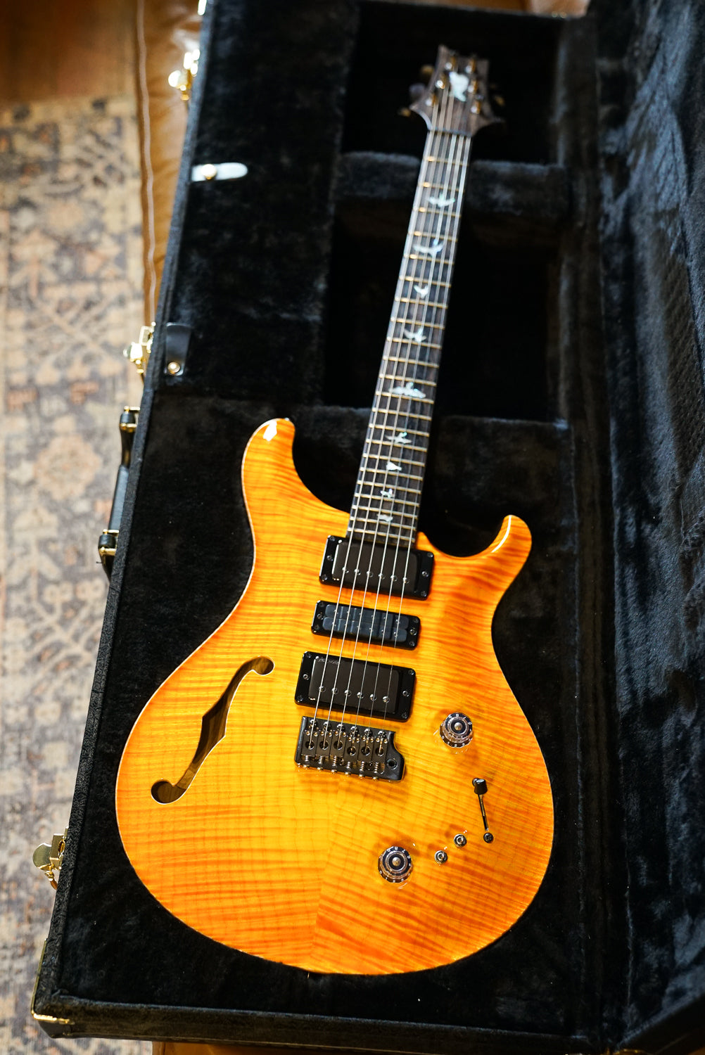 Pre-Owned PRS Private Stock Special Semi-Hollow Limited Edition - Citrus Glow "2022