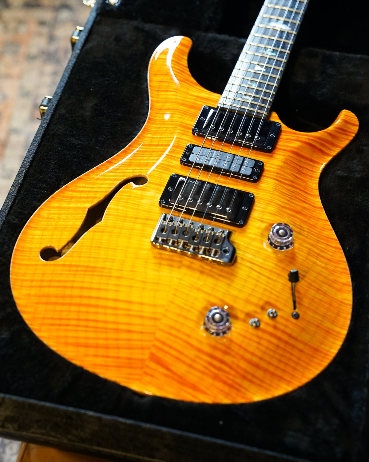 Pre-Owned PRS Private Stock Special Semi-Hollow Limited Edition - Citrus Glow "2022