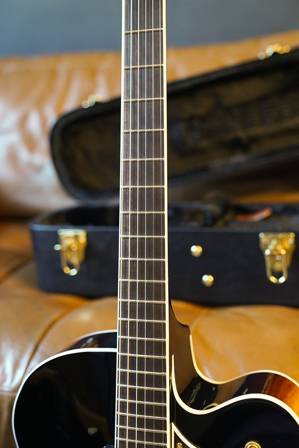 Heritage Eagle Classic Hollow Electric Guitar with Case - Original Sunburst