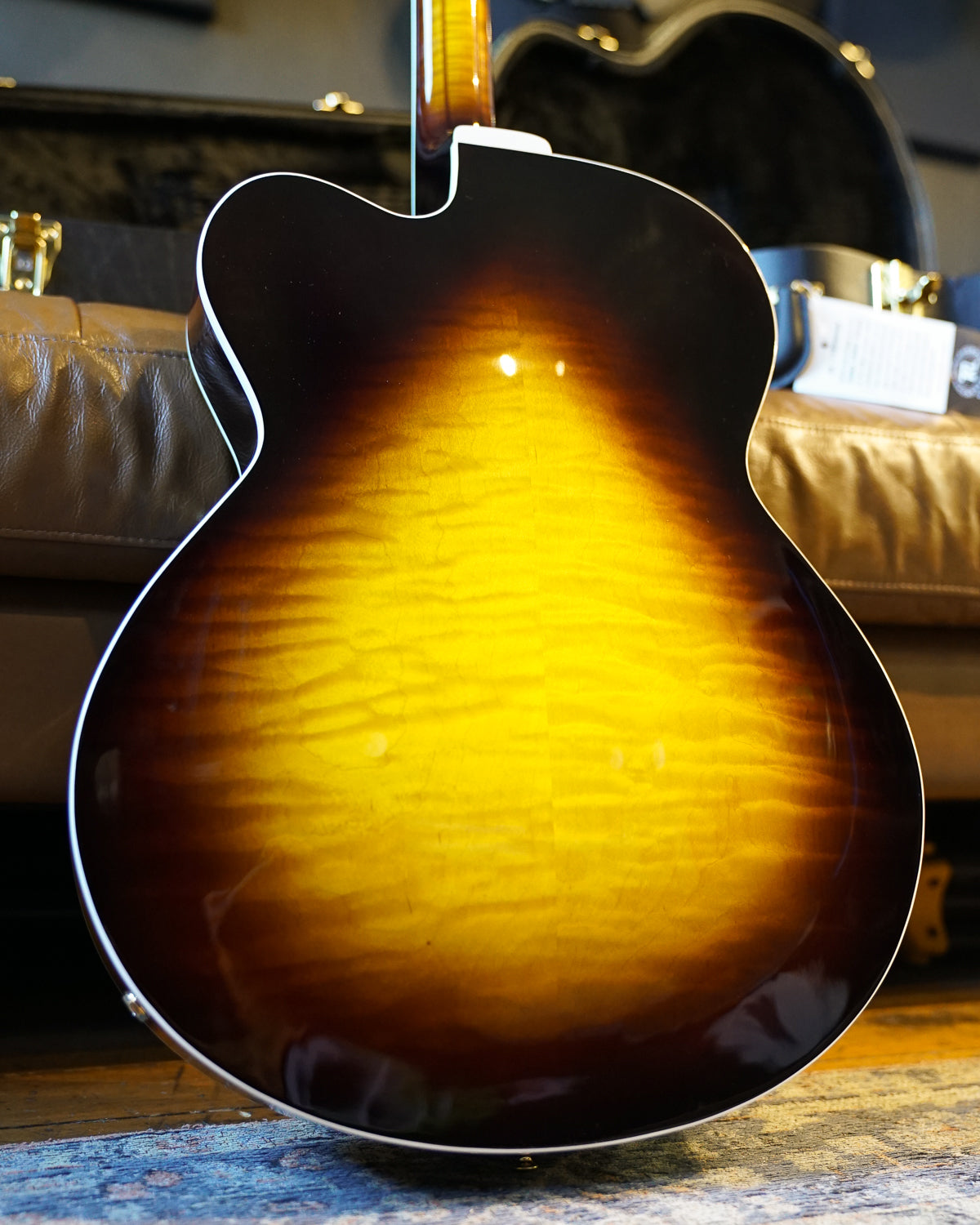 Heritage Eagle Classic Hollow Electric Guitar with Case - Original Sunburst