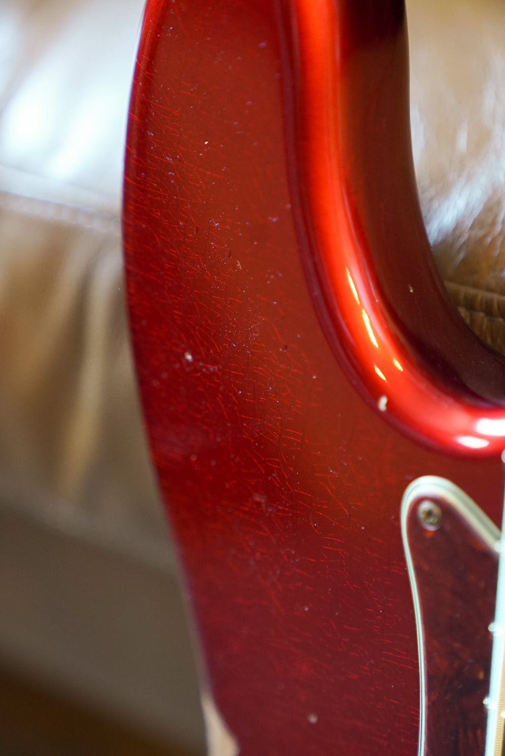 Fender Custom Shop '66 Precision Bass Relic - Aged Candy Apple Red
