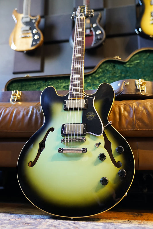 Heritage Custom Shop Factory Special H-535 Electric Guitar W/Case, Green Burst