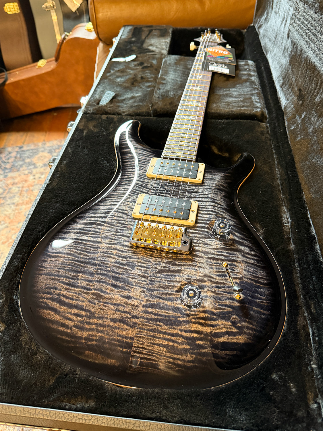 PRS Custom 24 - Charcoal Burst, Pattern Thin [10 Top]