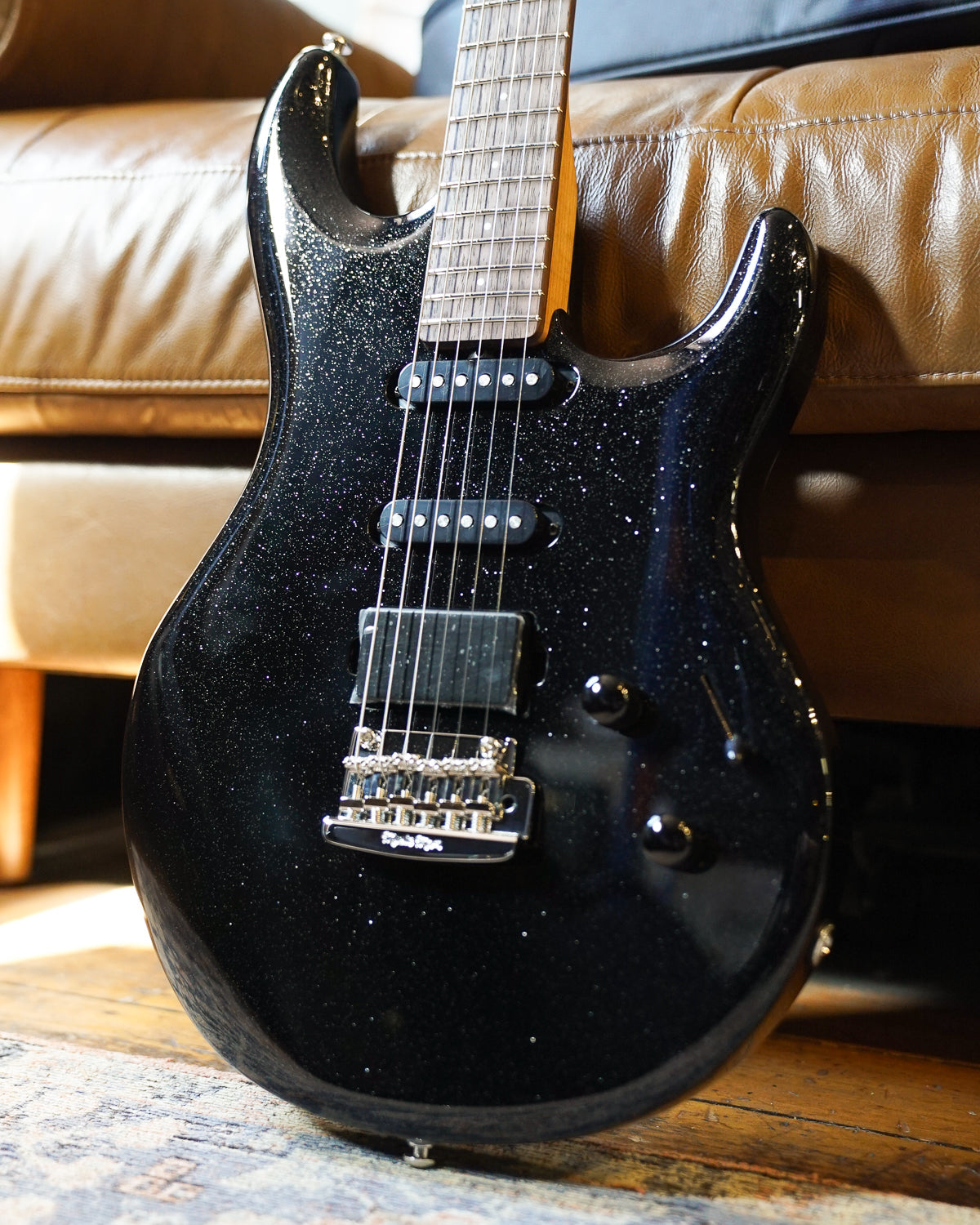 Music Man Luke 4 HSS - Black Sparkle