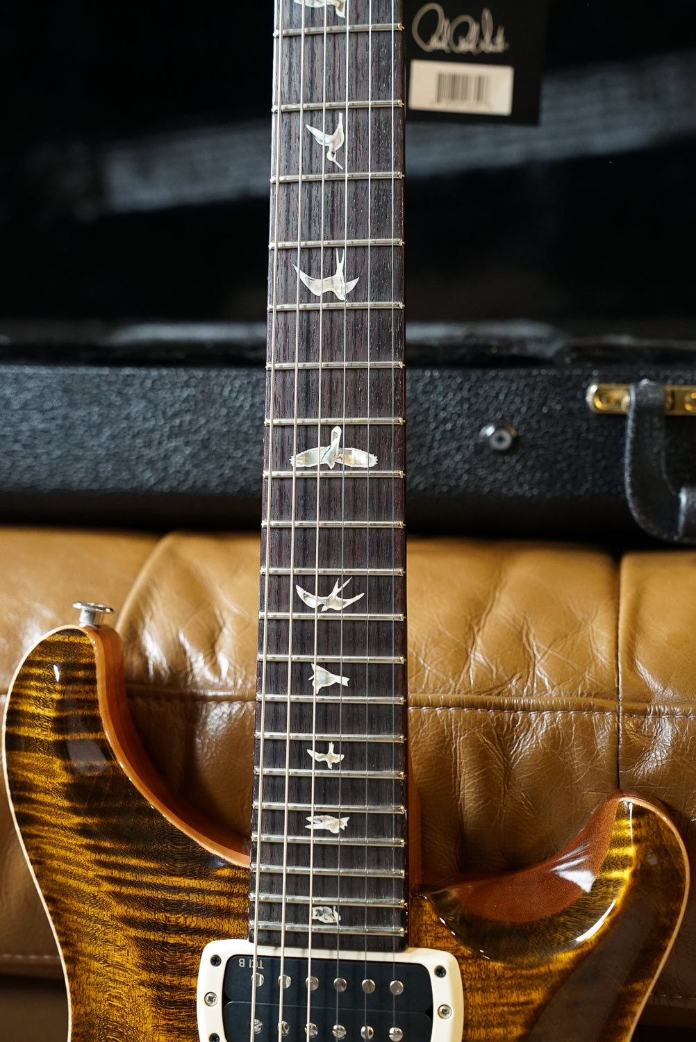 PRS Custom 24-08, Yellow Tiger, Pattern Thin