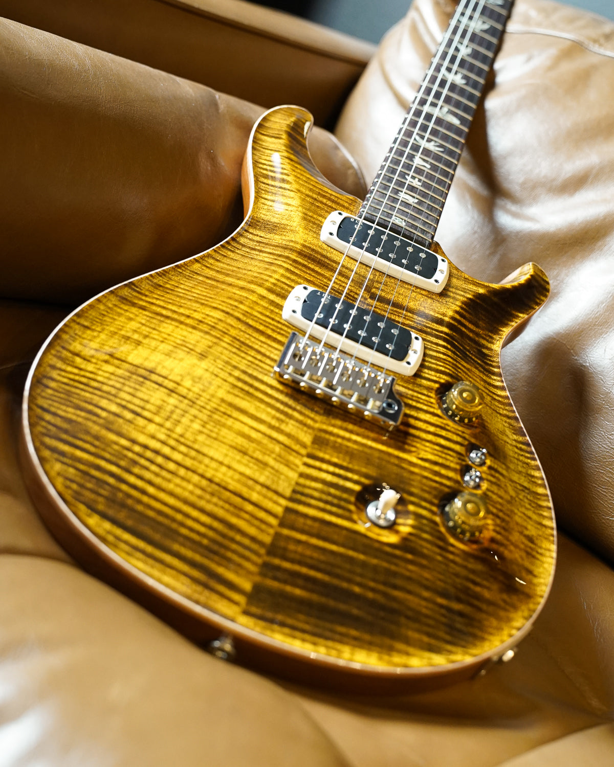 PRS Custom 24-08, Yellow Tiger, Pattern Thin