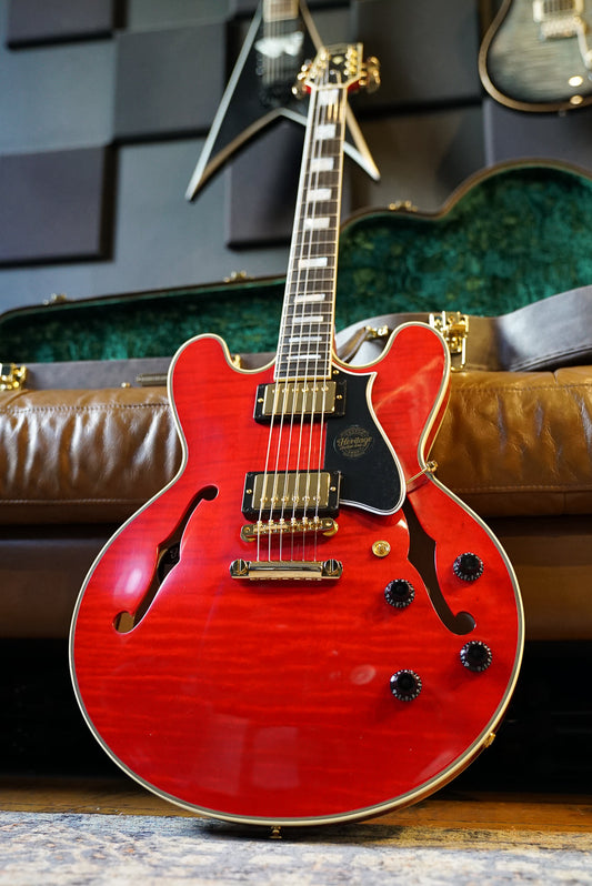 Heritage Custom Shop Core Collection H-555 Electric Guitar W/Case, Trans Cherry