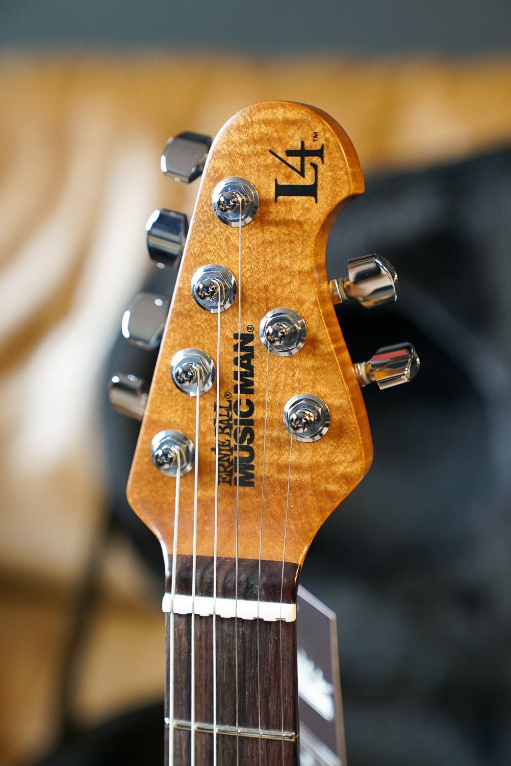 Music Man Luke 4 HH Maple Top - Afterburn