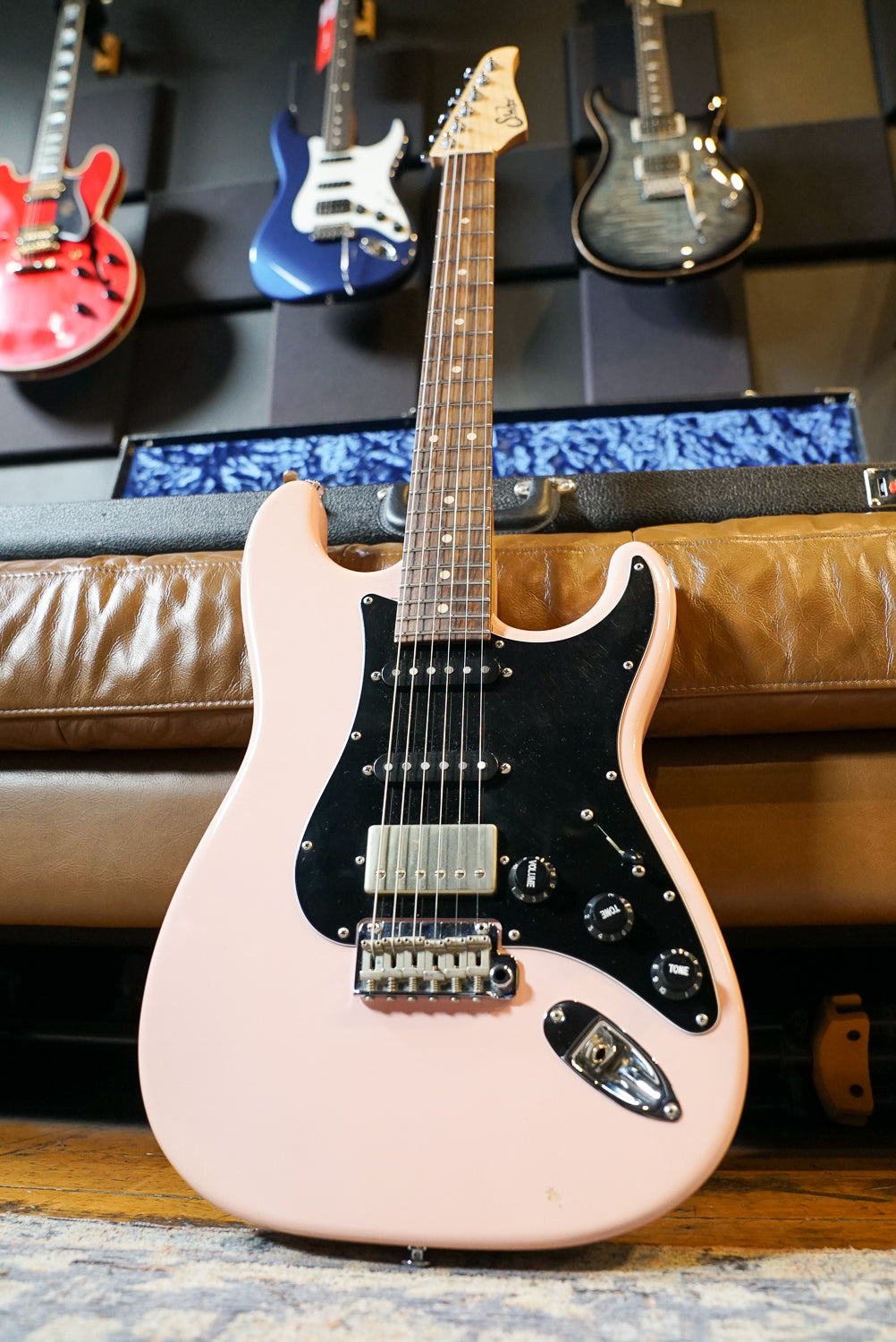 Pre-Owned Suhr Custom Classic Antique HSS Shell Pink w/Case "2022