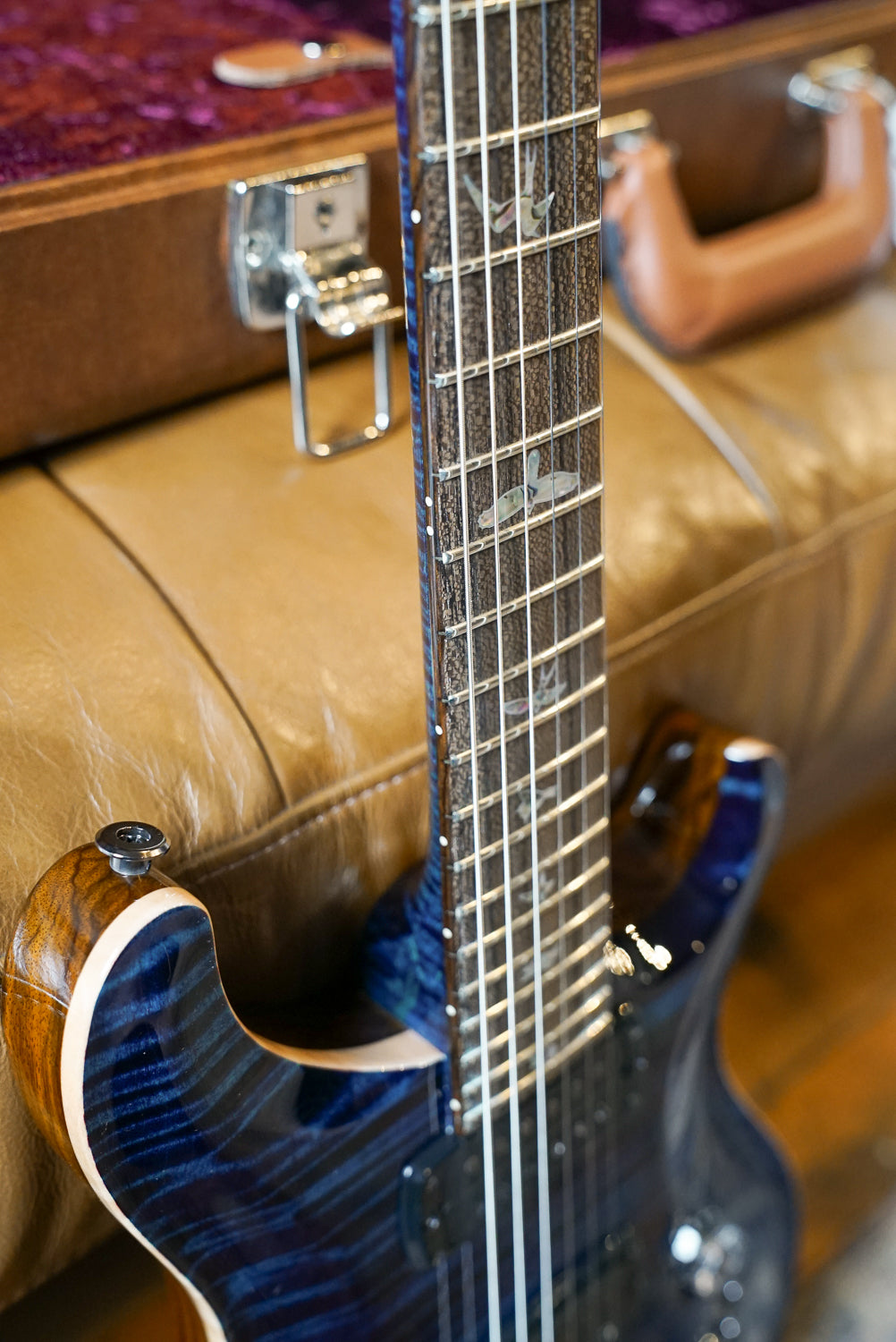 PRS Private Stock Custom 24-08 Semi-Hollow, Aqua Violet