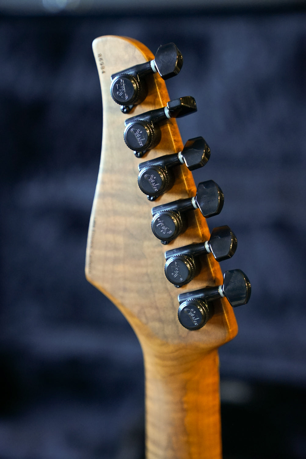 Suhr Custom Roasted Modern, Magenta Pink Stain, Quilt Maple Top