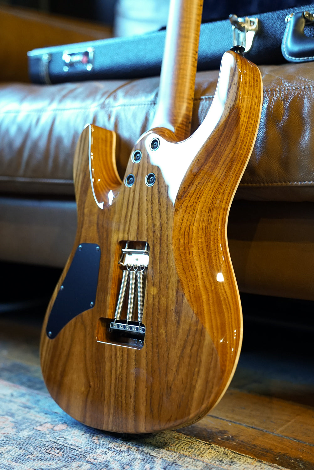 Suhr Custom Roasted Modern, Magenta Pink Stain, Quilt Maple Top