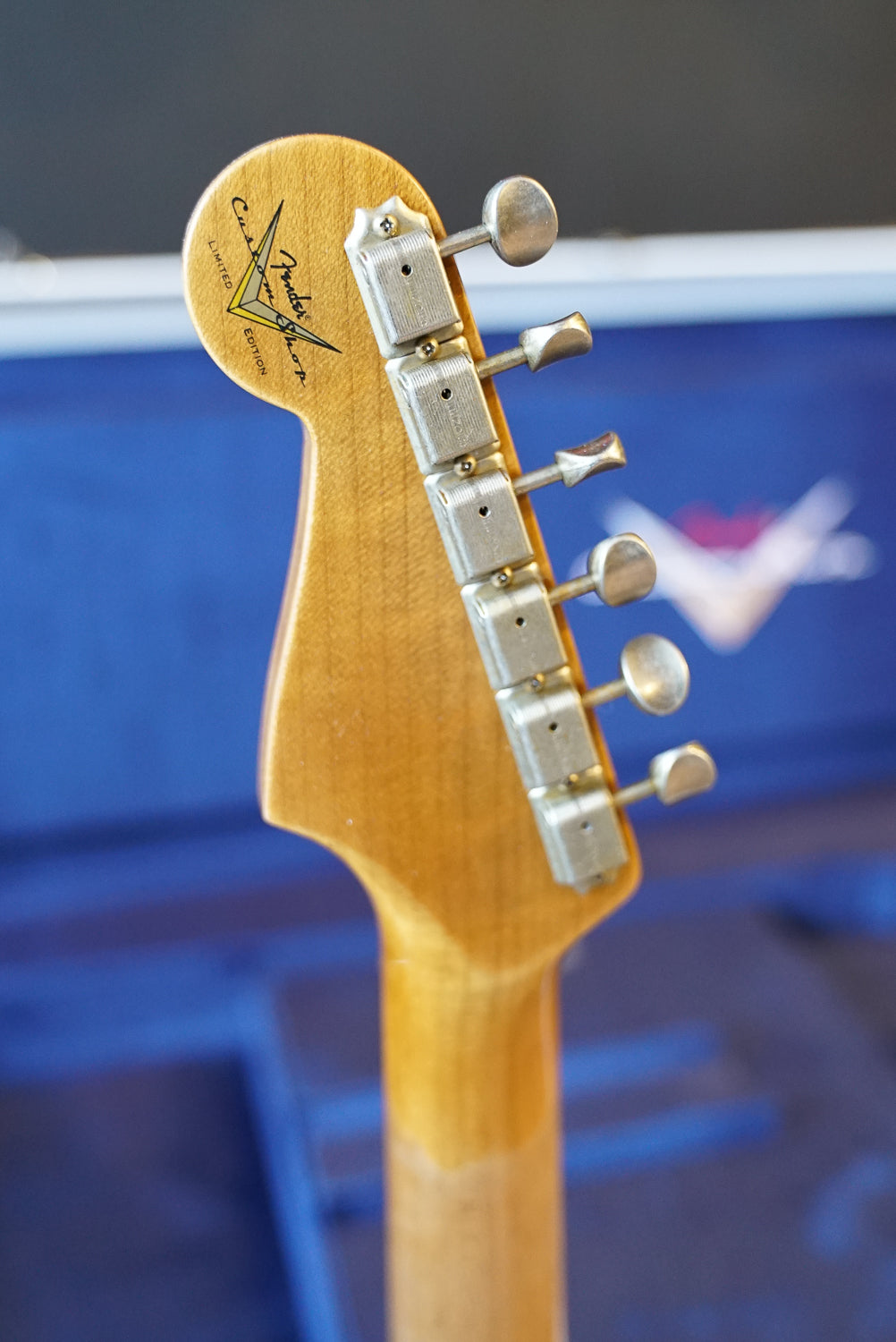 Fender Custom Shop '63 Stratocaster Roasted Paulownia, Trans Sonic Blue Journeyman Relic