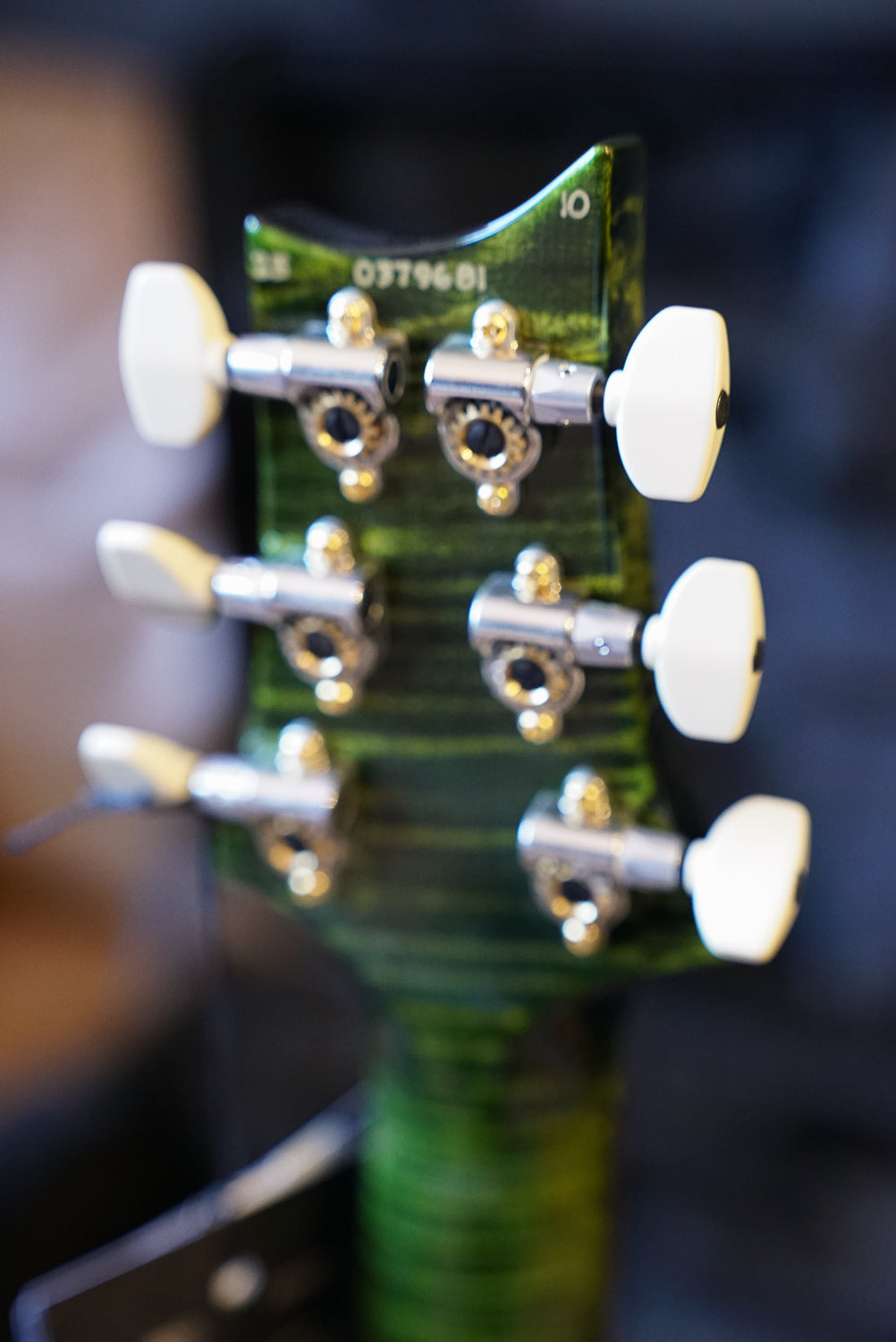 PRS Wood Library Custom 24, Quilt Maple 10 Top / Flame Maple Neck - Jade