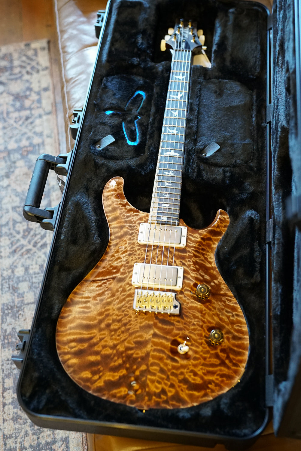 PRS Wood Library Custom 24, Quilt Maple 10 Top / Flame Maple Neck - Copperhead