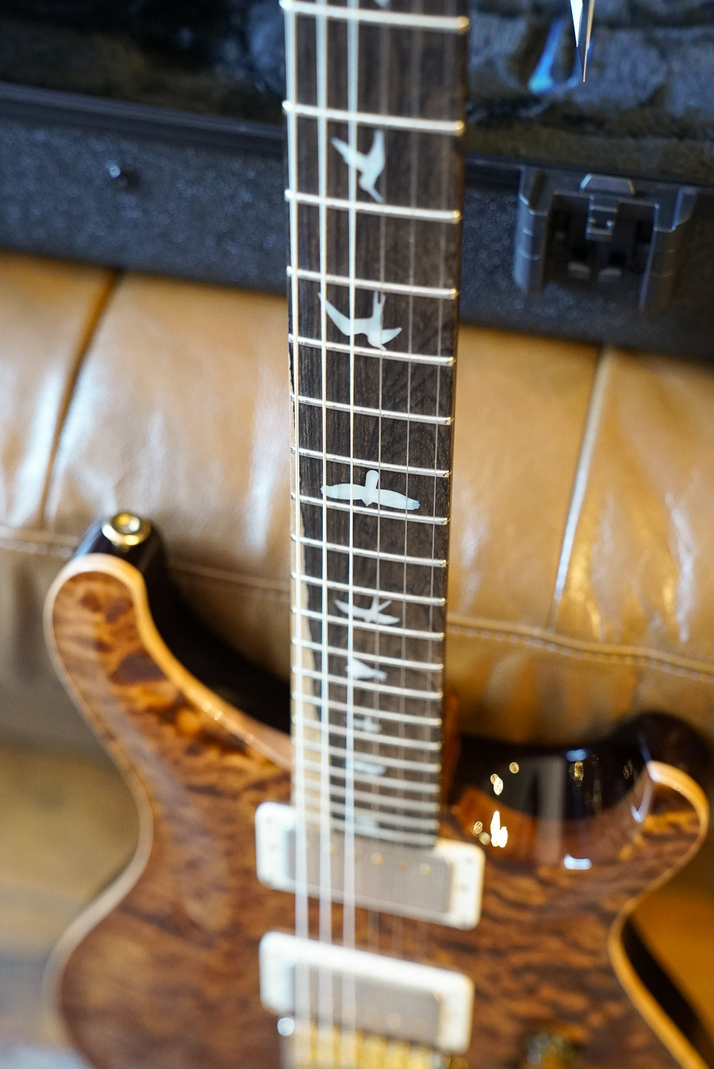 PRS Wood Library Custom 24, Quilt Maple 10 Top / Flame Maple Neck - Copperhead
