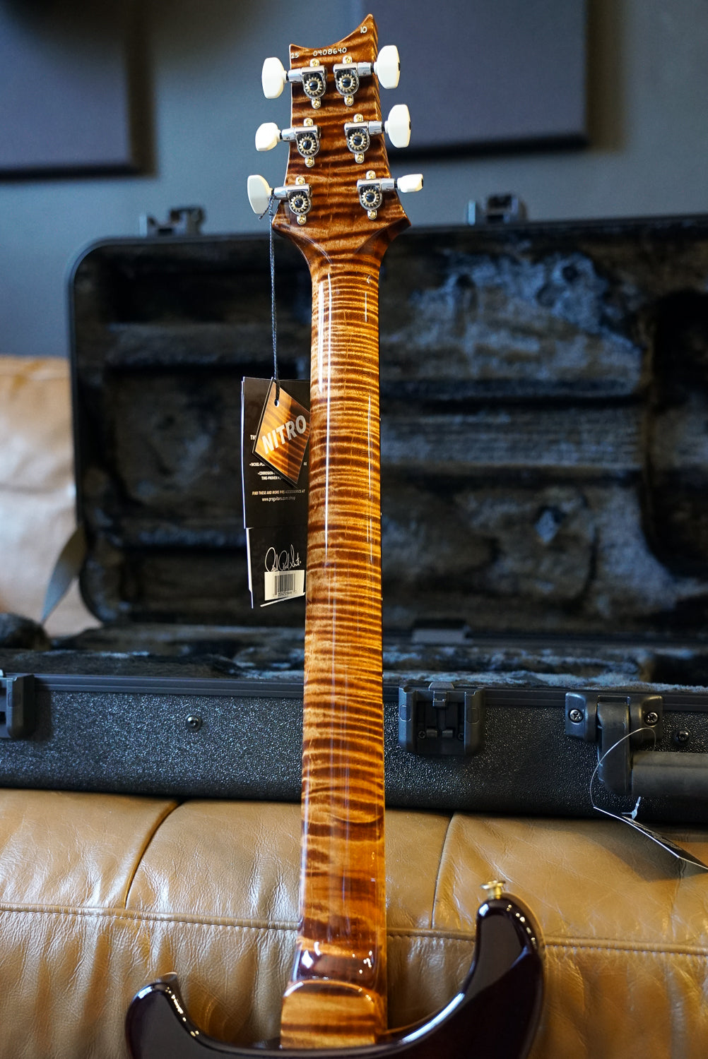 PRS Wood Library Custom 24, Quilt Maple 10 Top / Flame Maple Neck - Copperhead