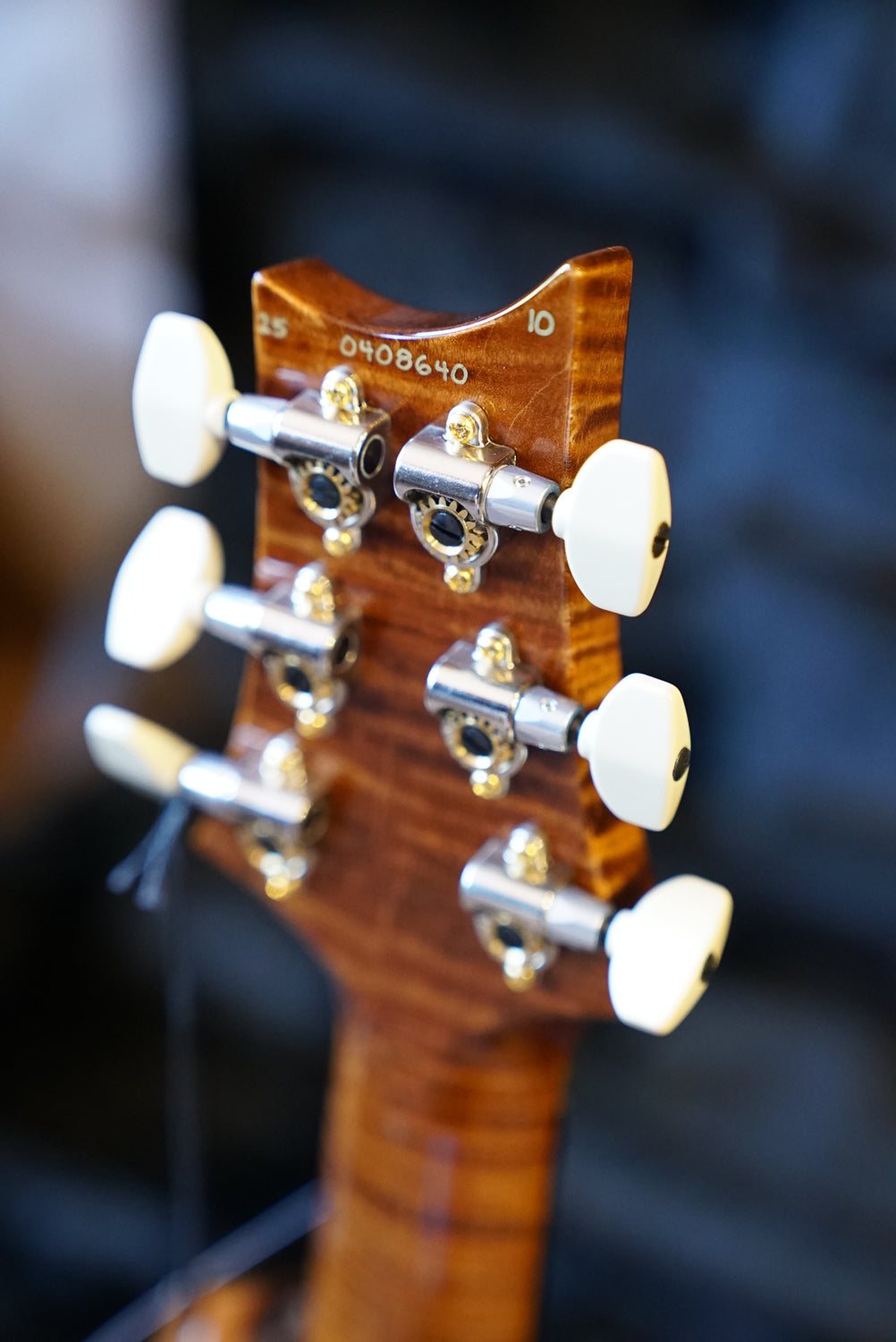 PRS Wood Library Custom 24, Quilt Maple 10 Top / Flame Maple Neck - Copperhead
