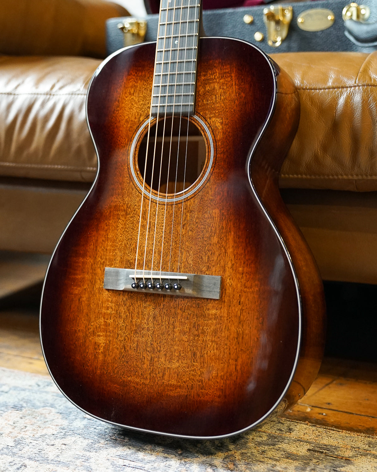 Martin Custom Shop 0-14F, Flamed Mahogany, Tweedy Burst