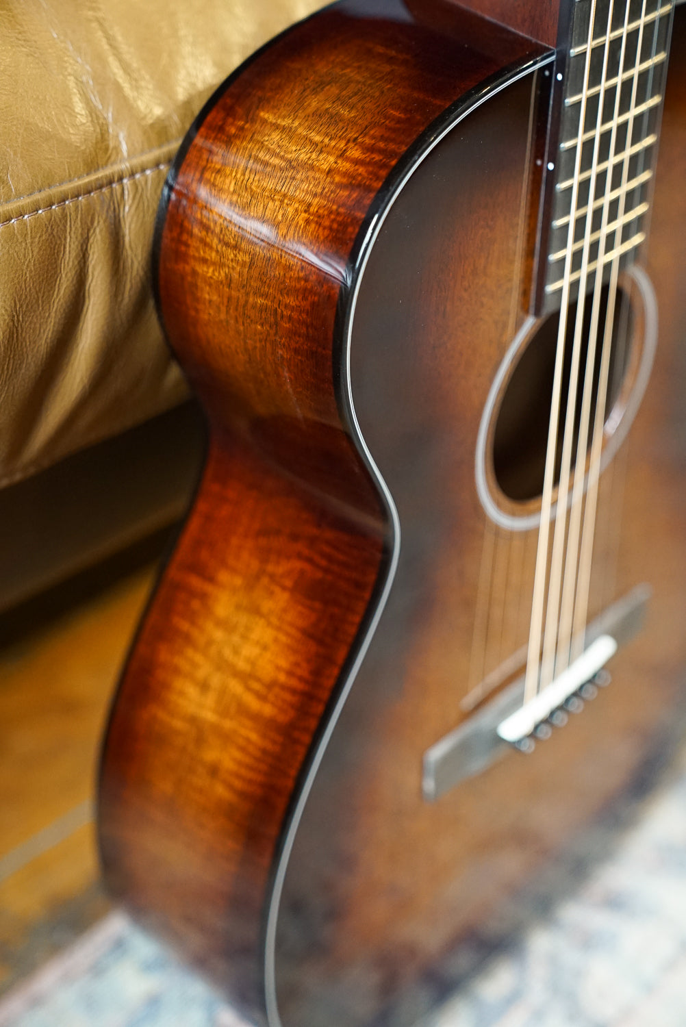 Martin Custom Shop 0-14F, Flamed Mahogany, Tweedy Burst