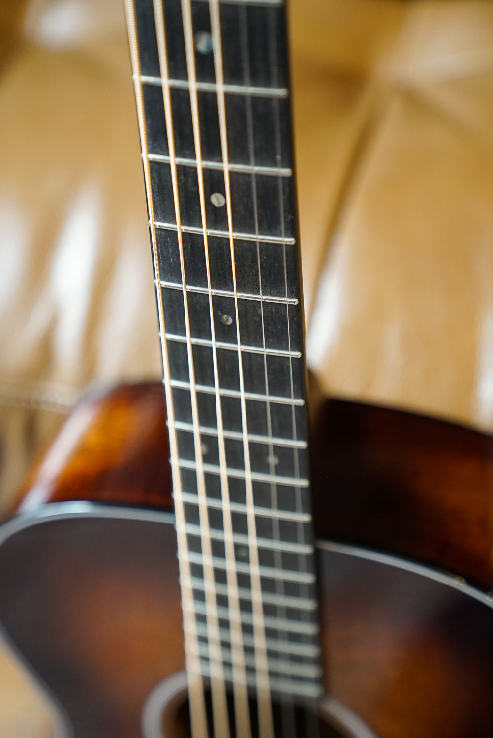 Martin Custom Shop 0-14F, Flamed Mahogany, Tweedy Burst