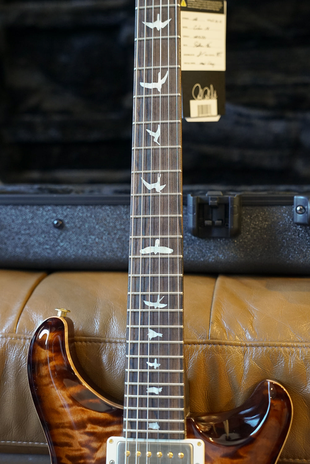 PRS Wood Library Custom 24, Quilt Maple 10 Top / East Indian Rosewood Neck - Copperhead Burst