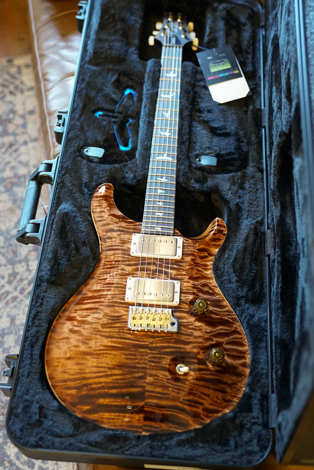 PRS Wood Library Custom 24, Quilt Maple 10 Top / East Indian Rosewood Neck - Copperhead