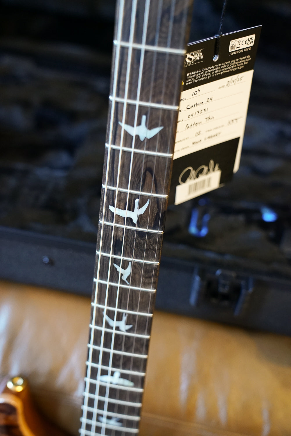 PRS Wood Library Custom 24, Quilt Maple 10 Top / East Indian Rosewood Neck - Copperhead