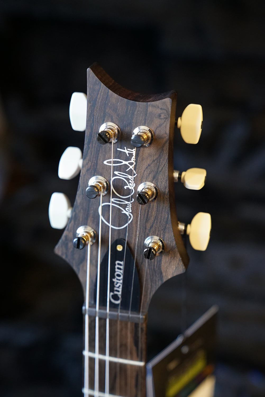 PRS Wood Library Custom 24, Quilt Maple 10 Top / East Indian Rosewood Neck - Faded Blue Jean