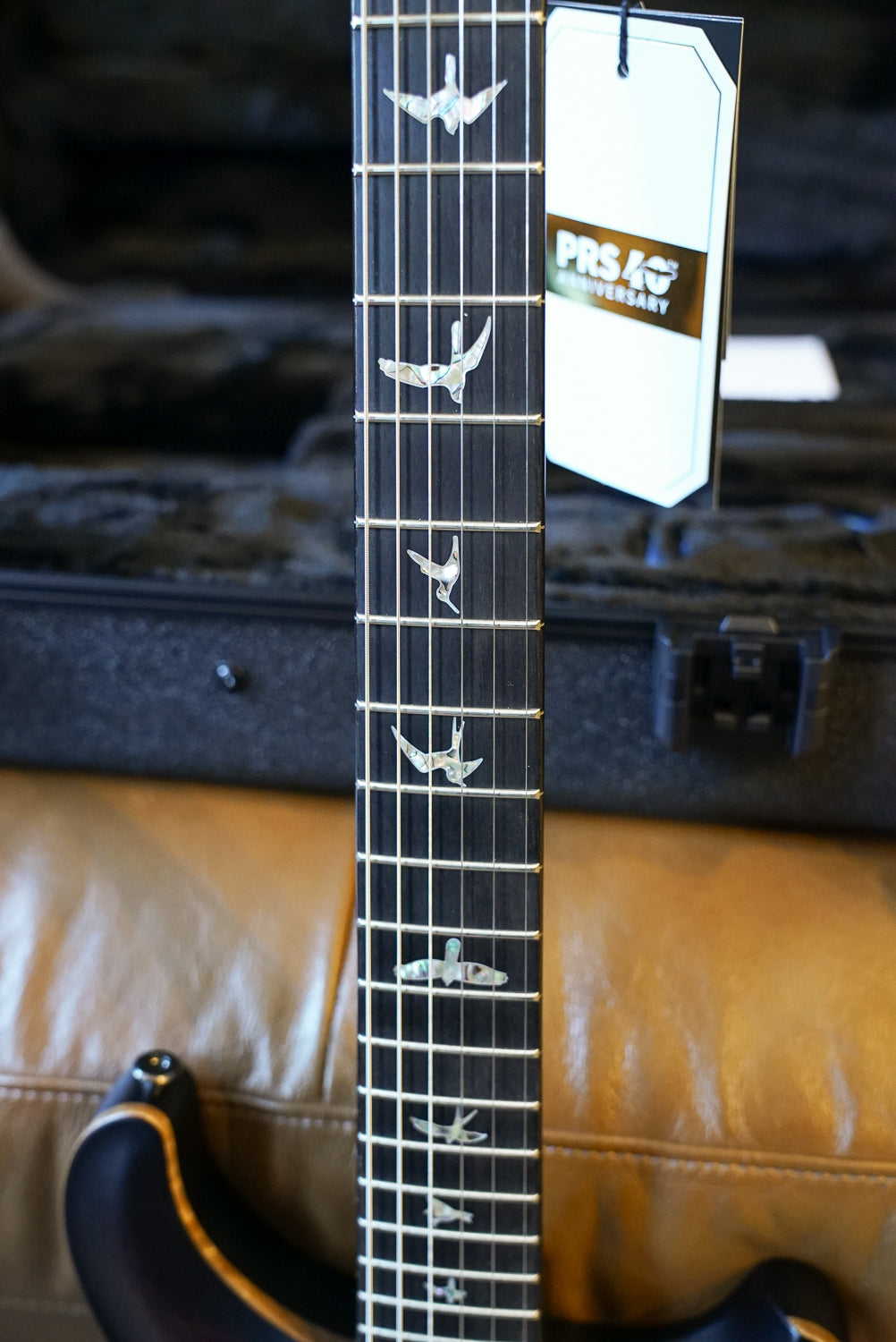 PRS Custom 24 Satin Limited, Charcoal Tri Colour Burst