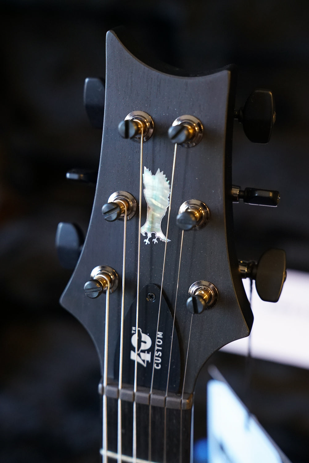 PRS Custom 24 Satin Limited, Charcoal Tri Colour Burst