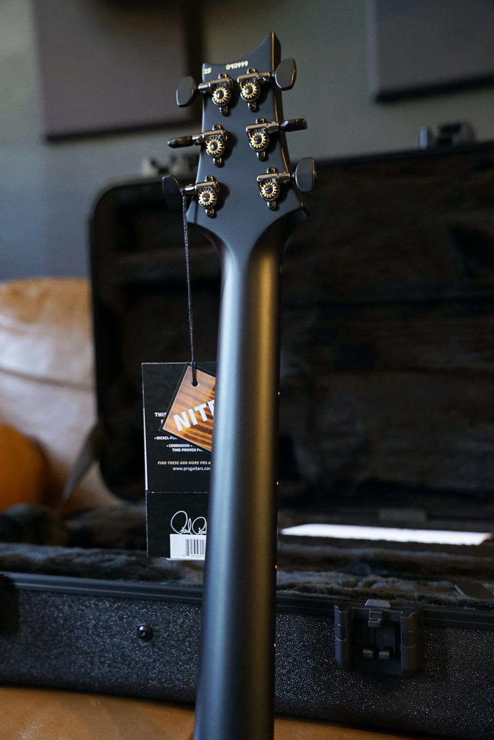 PRS Custom 24 Satin Limited, Charcoal Tri Colour Burst