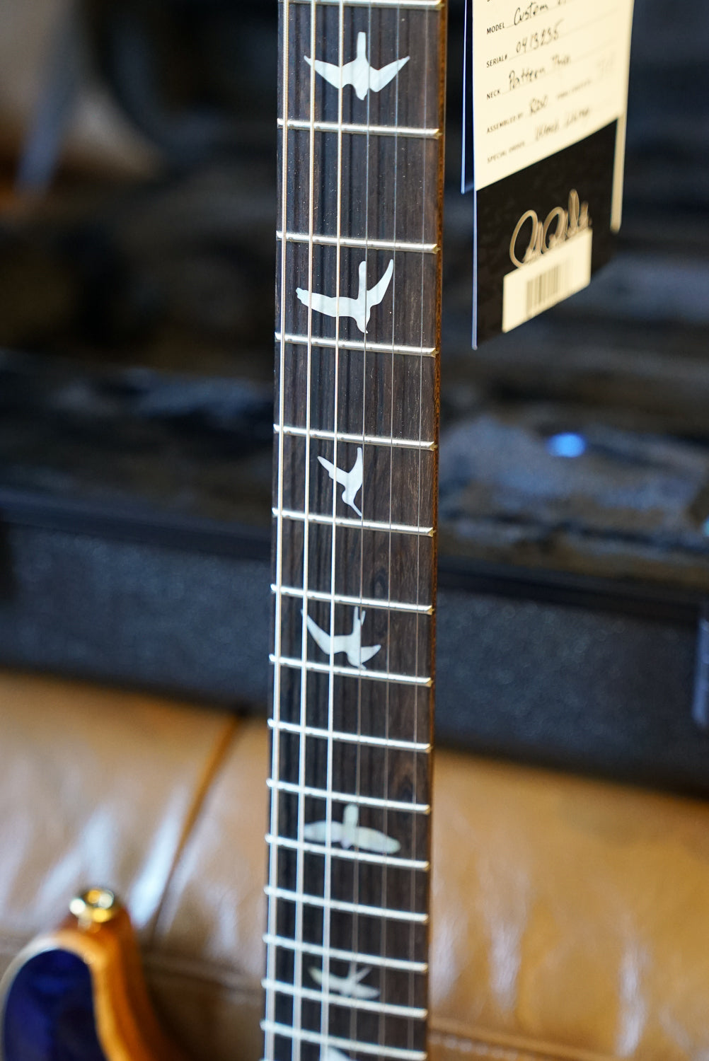 PRS Wood Library Custom 24, Quilt Maple 10 Top / East Indian Rosewood Neck - Whale Blue