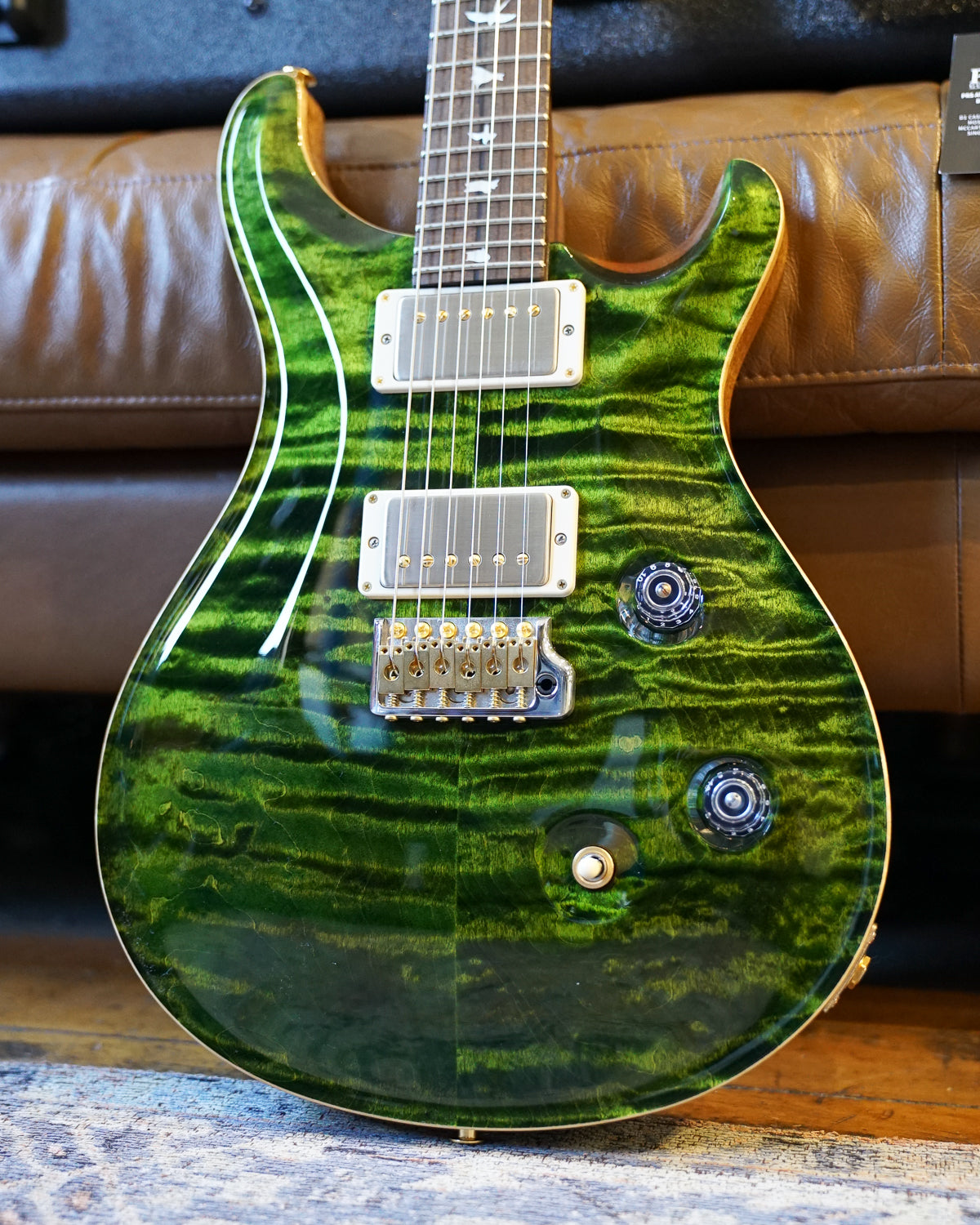 PRS Wood Library Custom 24, Quilt Maple 10 Top / East Indian Rosewood Neck - Jade