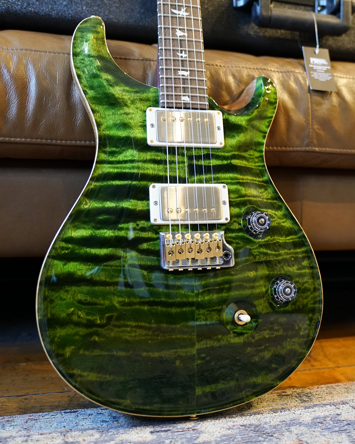 PRS Wood Library Custom 24, Quilt Maple 10 Top / East Indian Rosewood Neck - Jade