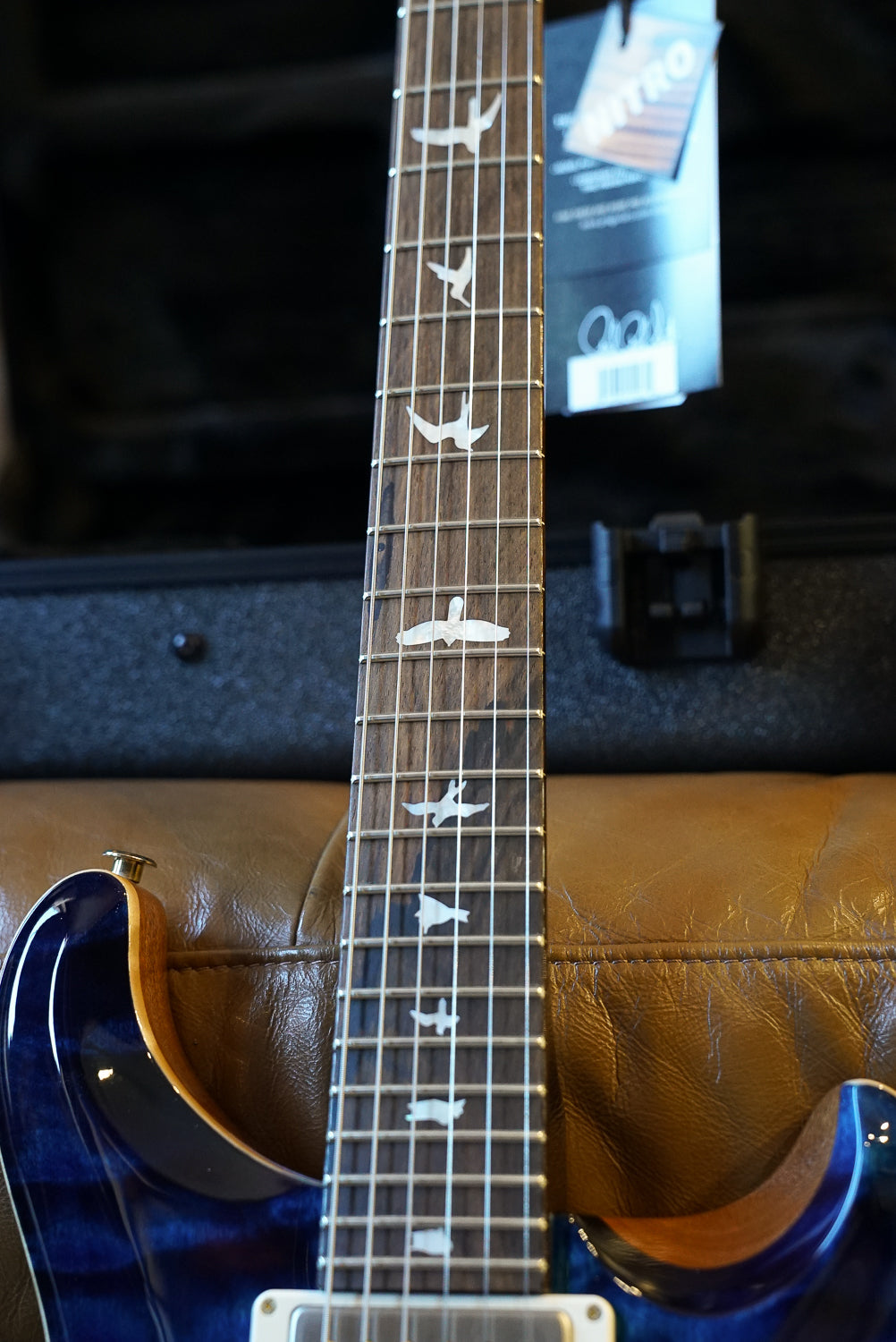 PRS Wood Library Custom 24, Quilt Maple 10 Top / Flame Maple Neck - Whale Blue