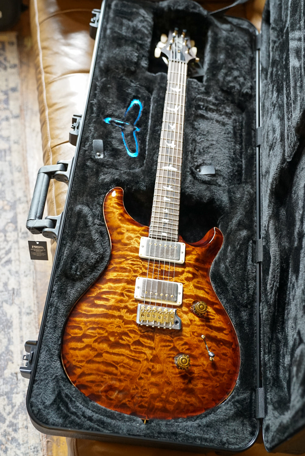 PRS Wood Library Custom 24, Quilt Maple 10 Top / Flame Maple Neck - Copperhead Burst