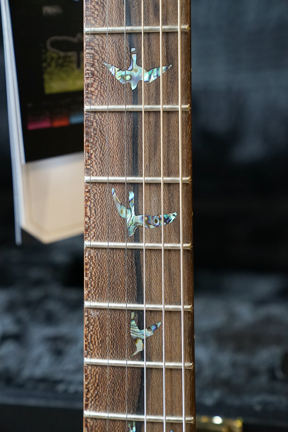 PRS Wood Library Custom 24 Left-Handed, 10 Top - Charcoal Blue Burst