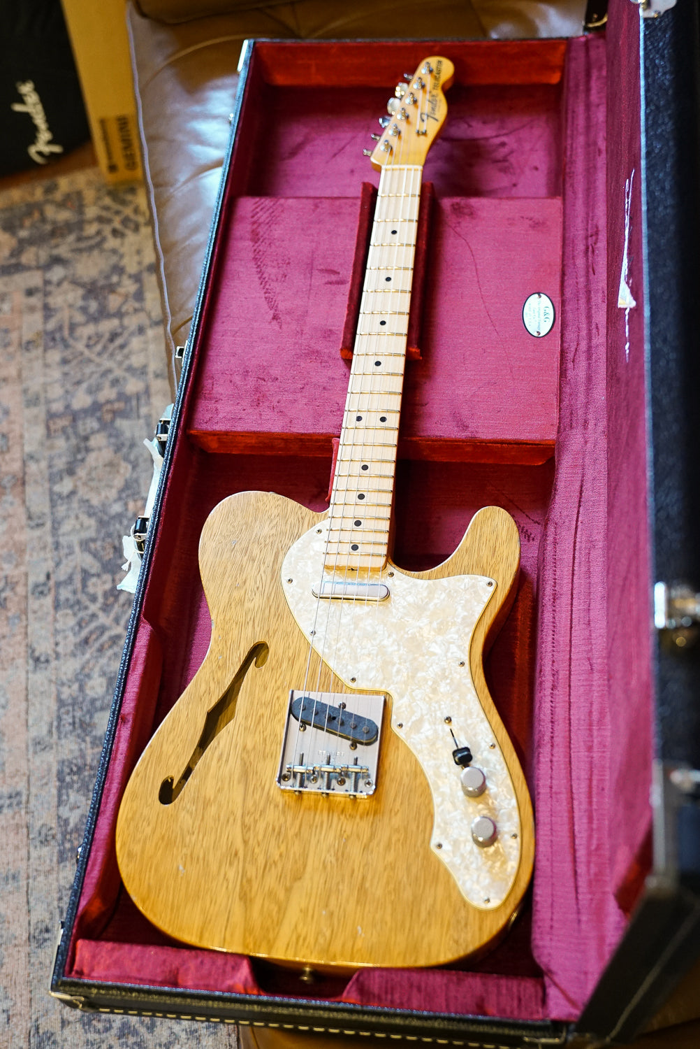Pre-Owned Fender Custom Shop Masterbuilt Kyle McMillin 1968 Tele Thinline Korina "2023