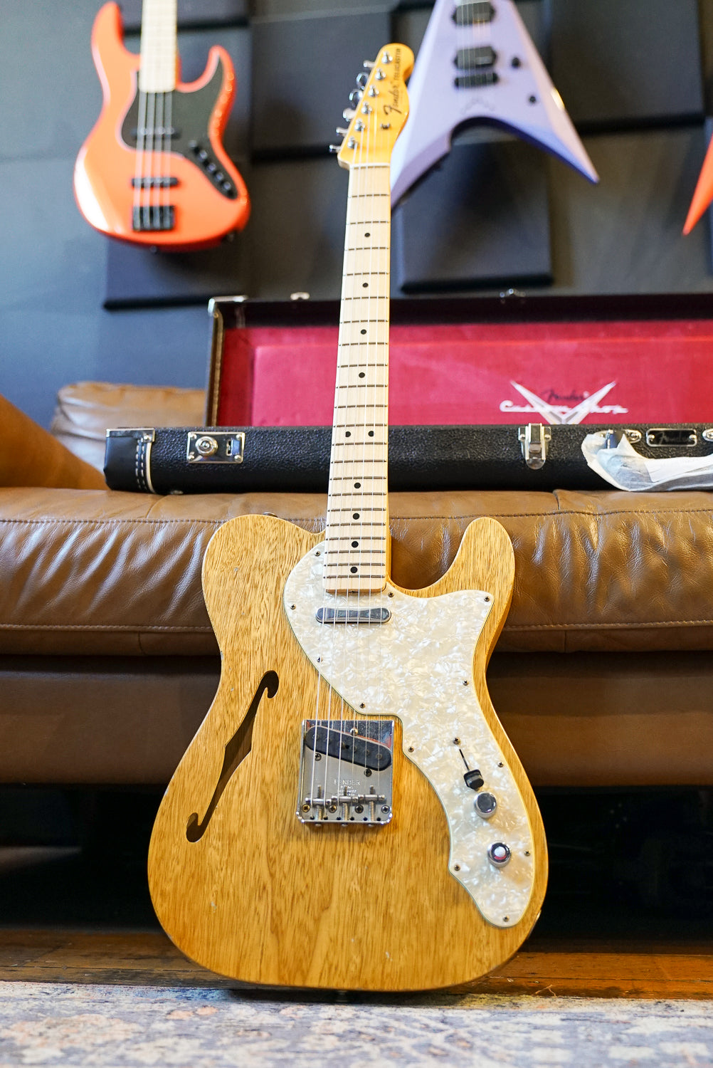 Pre-Owned Fender Custom Shop Masterbuilt Kyle McMillin 1968 Tele Thinline Korina "2023