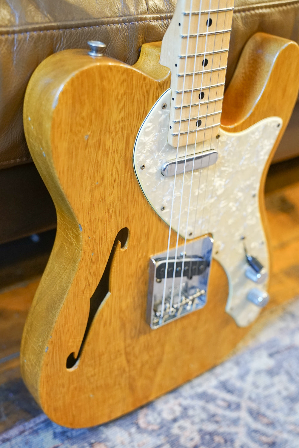 Pre-Owned Fender Custom Shop Masterbuilt Kyle McMillin 1968 Tele Thinline Korina "2023
