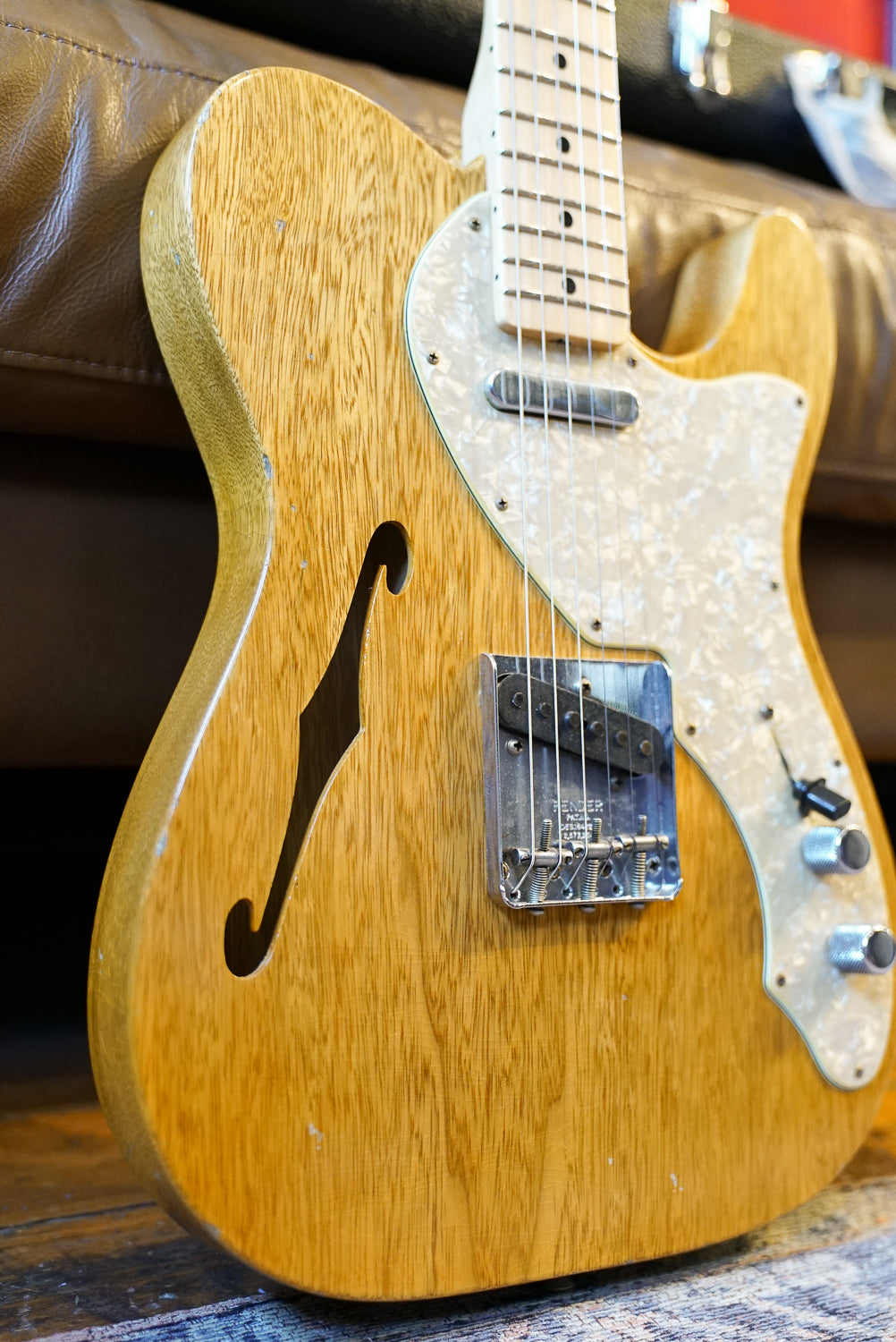 Pre-Owned Fender Custom Shop Masterbuilt Kyle McMillin 1968 Tele Thinline Korina "2023