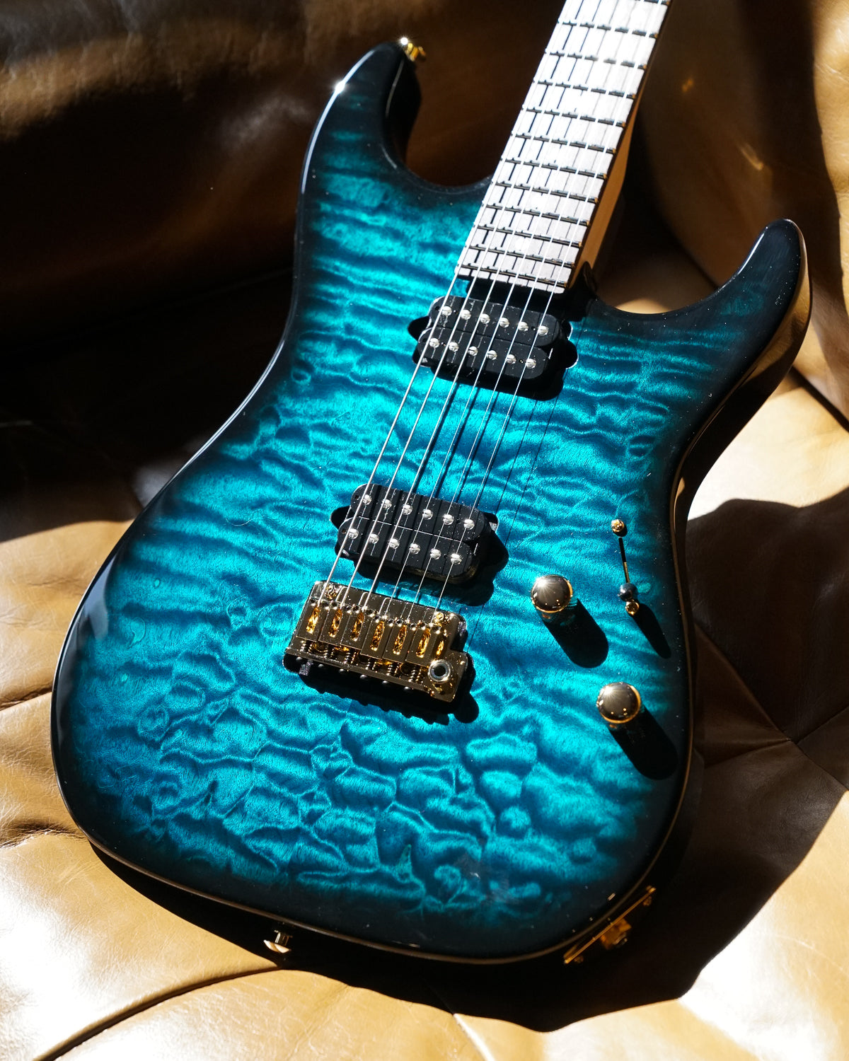 Suhr Standard Thin Burst Limited Edition, Trans Teal